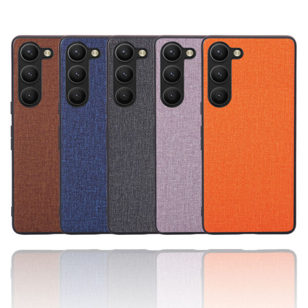 Samsung Galaxy S Serie Textur Leder Handyhülle Mode Galaxy S23 – Bild 4