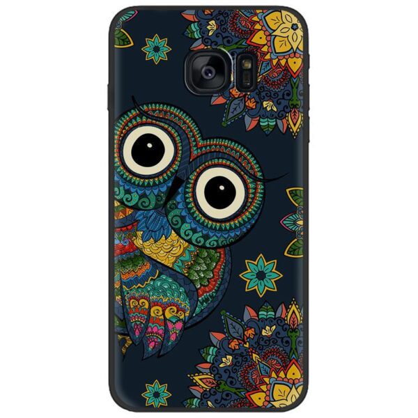 Samsung Galaxy S Serie Retro TPU Handyhülle Eule Galaxy S7