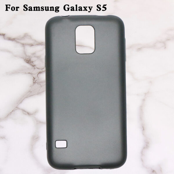 Samsung Galaxy S Serie TPU Einfach Galaxy S5 Handyhülle Matt-schwarz – Bild 2