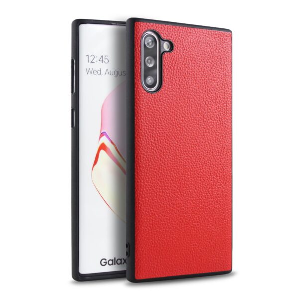Samsung Galaxy Note Serie Einfach Leder Handyhülle Galaxy Note 10 Einfarbig – Bild 2