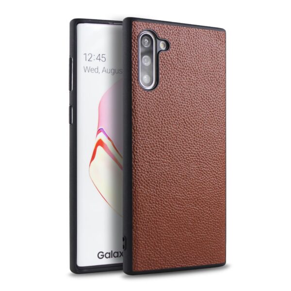 Samsung Galaxy Note Serie Einfach Leder Handyhülle Galaxy Note 10 Einfarbig – Bild 3