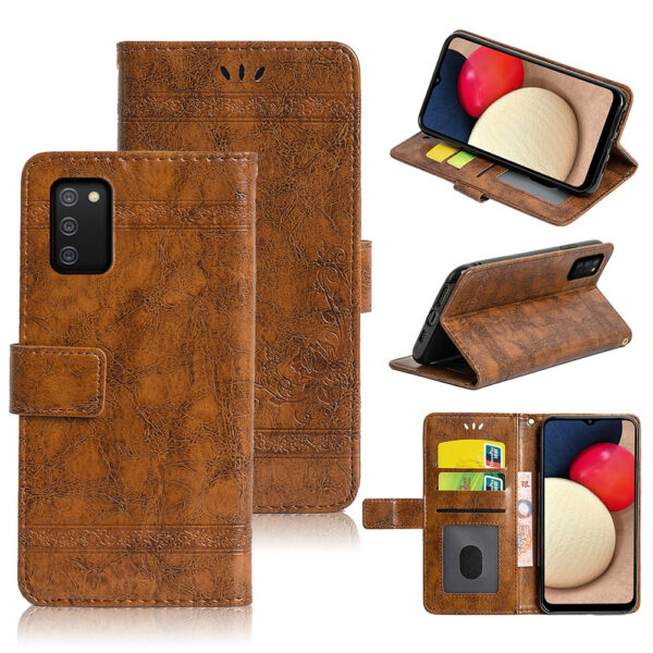 Samsung Galaxy A Serie Handyhülle Galaxy A02s Geschäft Einfarbig PU – Bild 2
