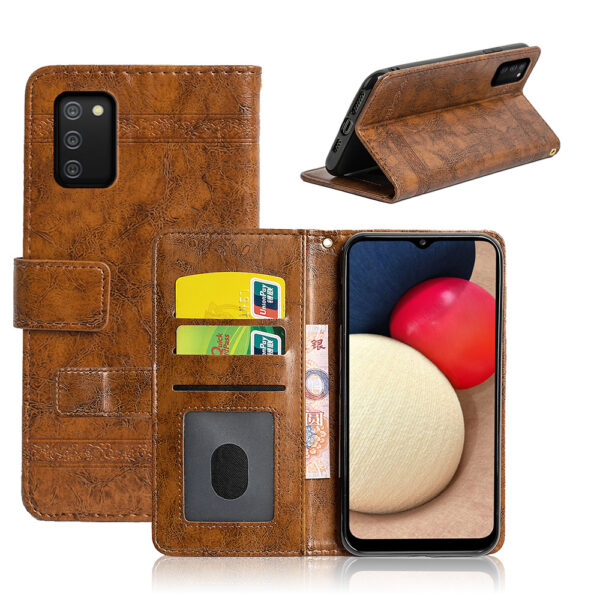 Samsung Galaxy A Serie Handyhülle Galaxy A02s Geschäft Einfarbig PU – Bild 3