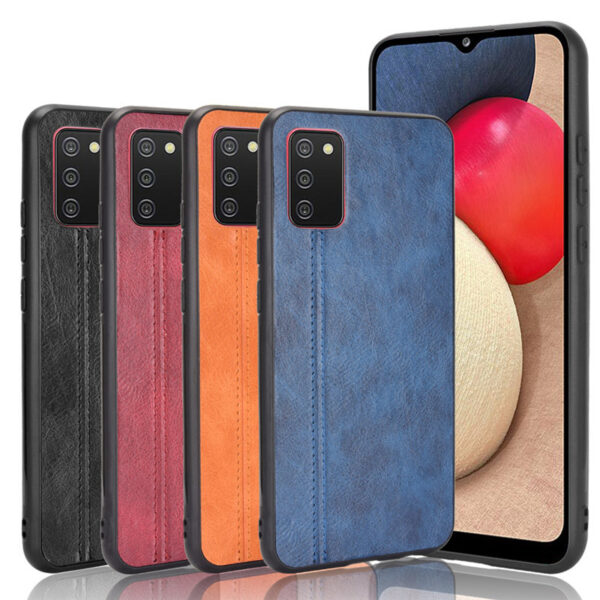 Samsung Galaxy A Serie Handyhülle Kalbsleder Einfach Galaxy A02s – Bild 2