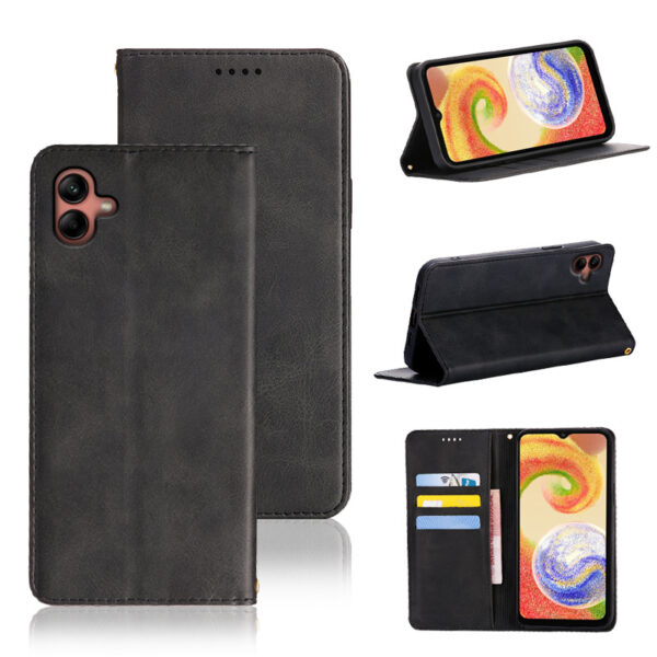 Samsung Galaxy A Serie Handyhülle Einfarbig PU Einfach Galaxy A04e – Bild 2
