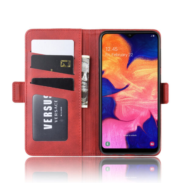 Samsung Galaxy A Serie Einfach PU Handyhülle Einfarbig Galaxy A10 – Bild 2