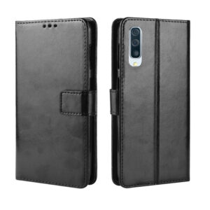 Samsung Galaxy A Serie Galaxy A30s Crazy Horse Leder Geschäft Handyhülle