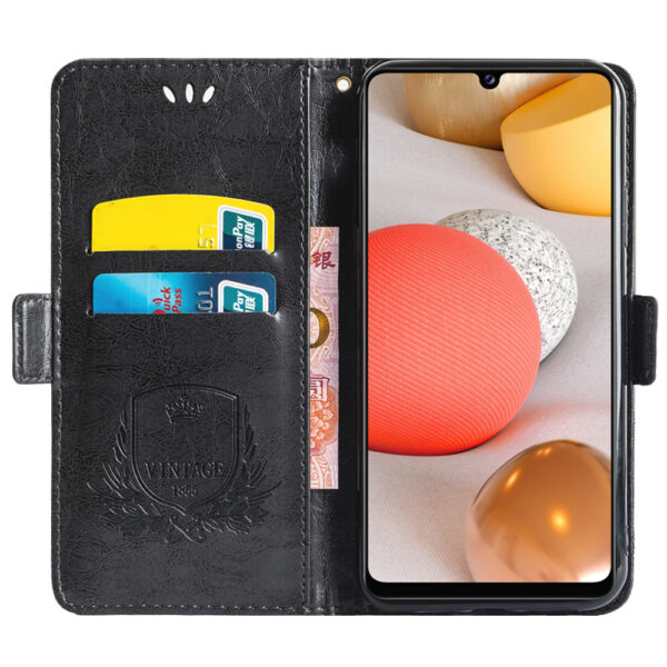 Samsung Galaxy A Serie Ölwachsleder PU Galaxy A42 5G Jahrgang Handyhülle – Bild 8