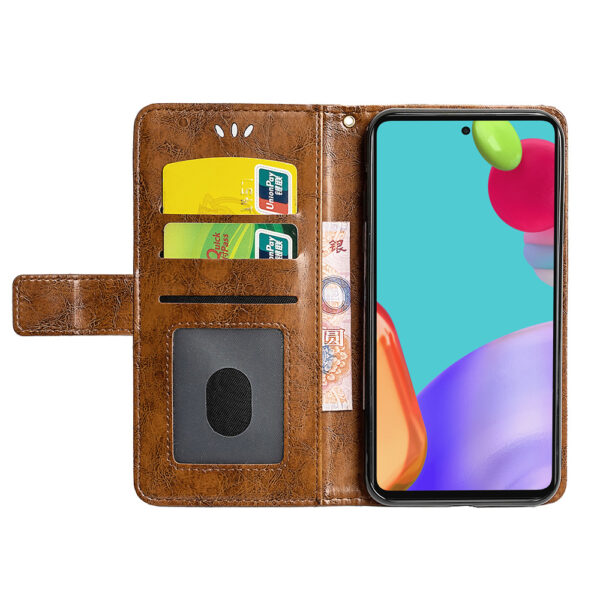 Samsung Galaxy A Serie PU Jahrgang Galaxy A52 5G Handyhülle Ölwachsleder – Bild 9