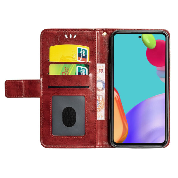 Samsung Galaxy A Serie PU Jahrgang Galaxy A52 5G Handyhülle Ölwachsleder – Bild 6