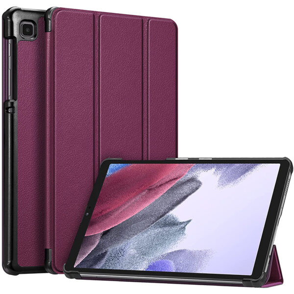 Samsung Tablet Serie Mikrofaserleder Mode Galaxy Tab A7 Lite Einfarbig Tablethülle – Bild 6