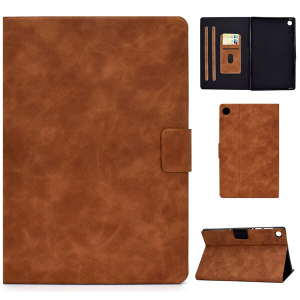 Samsung Tablet Serie Galaxy Tab A8 Einfarbig Mode Leder Tablethülle