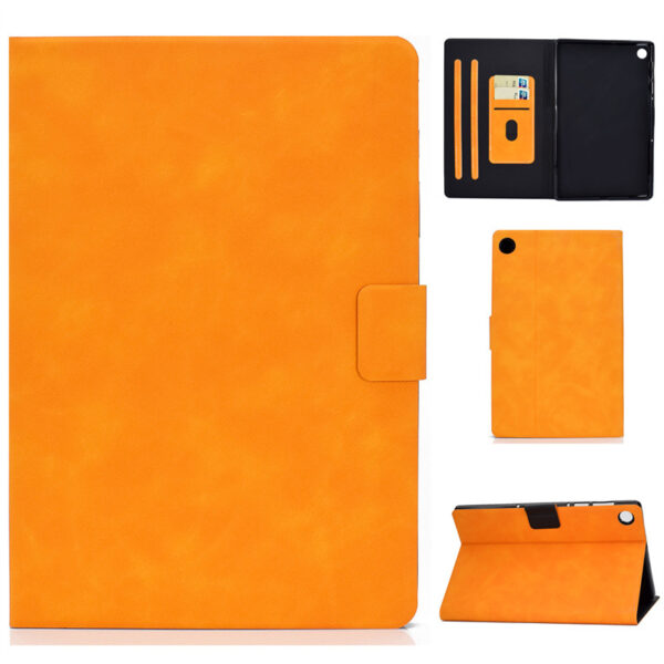 Samsung Tablet Serie Galaxy Tab A8 Einfarbig Mode Leder Tablethülle – Bild 2
