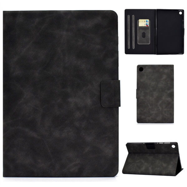 Samsung Tablet Serie Galaxy Tab A8 Einfarbig Mode Leder Tablethülle – Bild 3