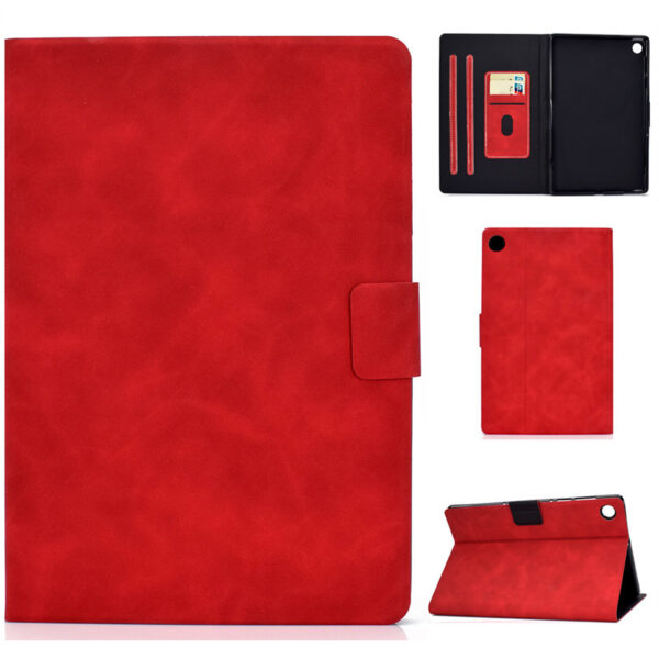 Samsung Tablet Serie Galaxy Tab A8 Einfarbig Mode Leder Tablethülle – Bild 7