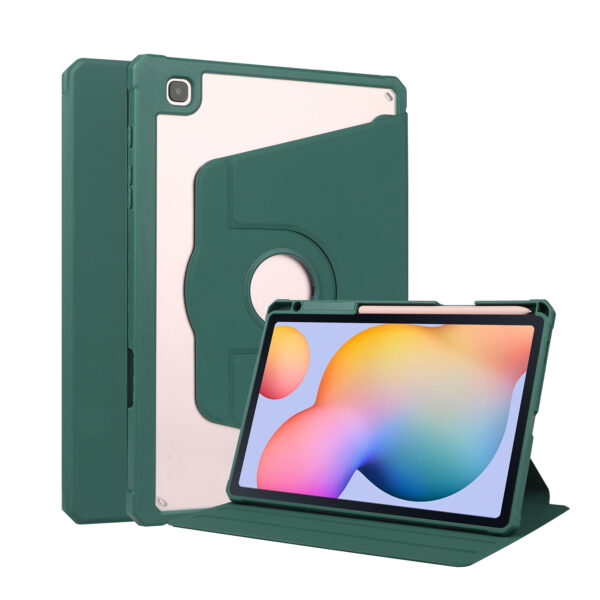 Samsung Tablet Serie Einfarbig Leder Mode Tablethülle Galaxy Tab S6 Lite – Bild 13