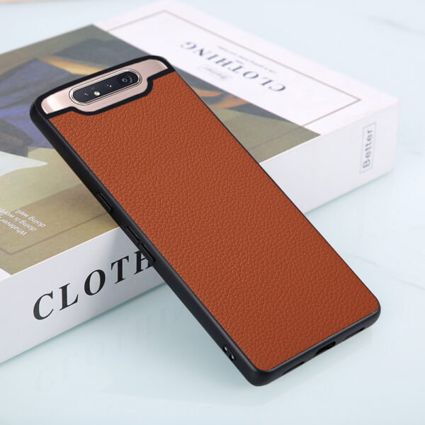 Samsung Galaxy A Serie Einfach Litschi-Hautmuster Handyhülle Galaxy A80 – Bild 4