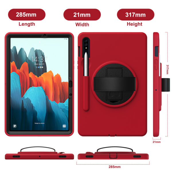 Samsung Tablet Serie Tablethülle Galaxy Tab S7 Plus Drehständer Mode – Bild 6