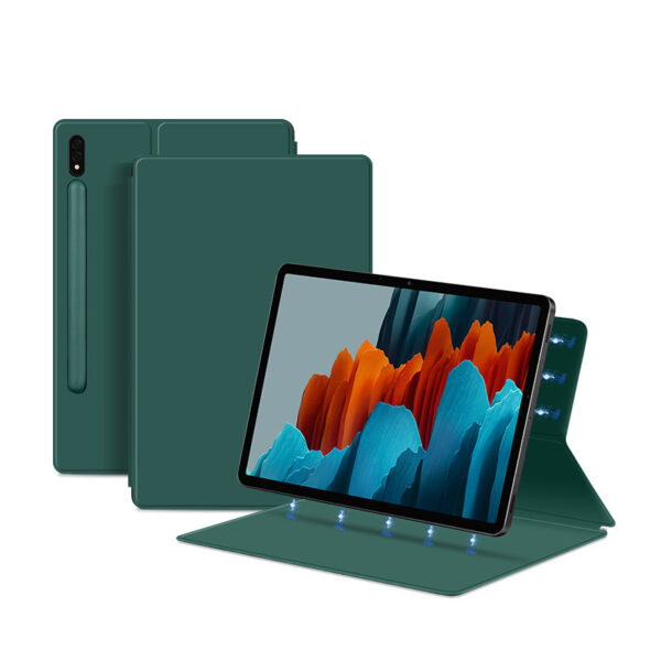 Samsung Tablet Serie Tablethülle Galaxy Tab S8+ Leder Mode Einfarbig