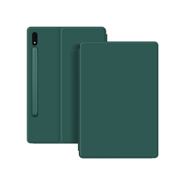Samsung Tablet Serie Tablethülle Galaxy Tab S8+ Leder Mode Einfarbig – Bild 5