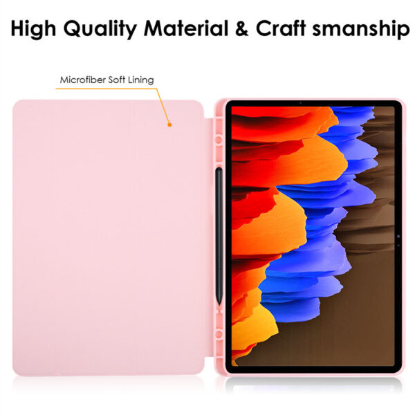 Samsung Tablet Serie Galaxy Tab S8+ Tablethülle Einfarbig Leder Mode – Bild 5
