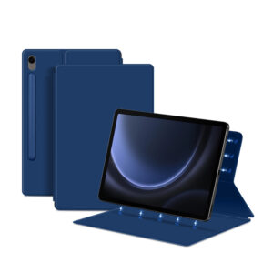 Samsung Tablet Serie Tablethülle Galaxy Tab S9 FE Leder Mode Einfarbig