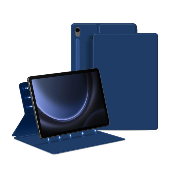 Samsung Tablet Serie Tablethülle Galaxy Tab S9 FE Leder Mode Einfarbig – Bild 7