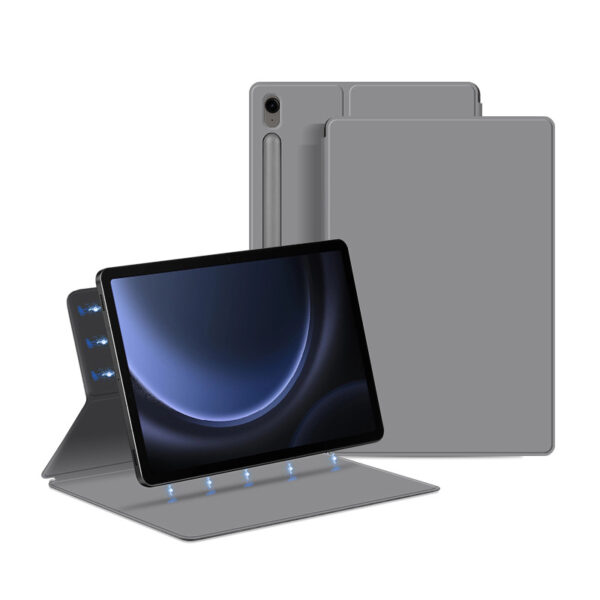 Samsung Tablet Serie Tablethülle Galaxy Tab S9 FE Leder Mode Einfarbig – Bild 8