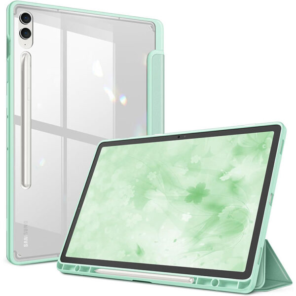 Samsung Tablet Serie Galaxy Tab S9 FE+ Mode Kohlefaser Tablethülle Einfarbig – Bild 6