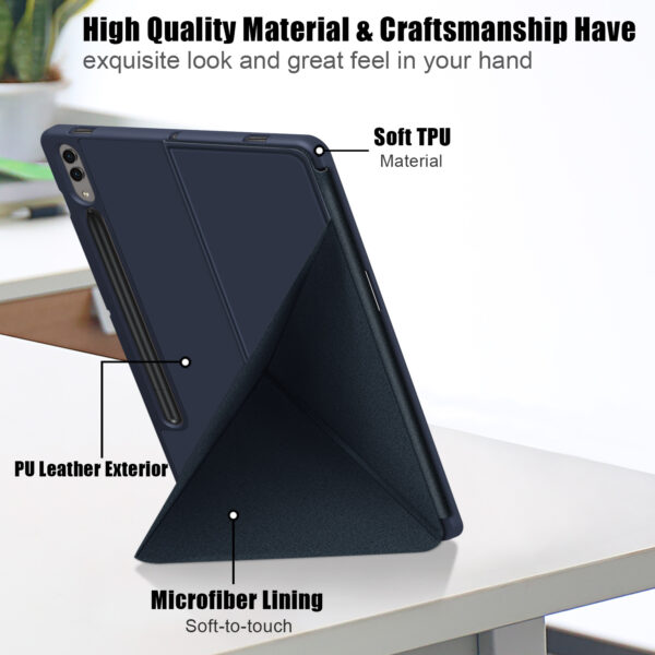 Samsung Tablet Serie TPU Einfarbig Mode Galaxy Tab S9+ Tablethülle – Bild 3