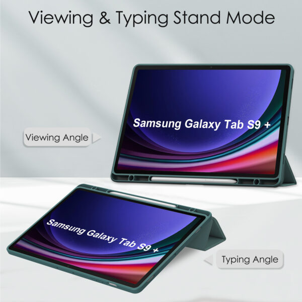 Samsung Tablet Serie Tablethülle Mode Galaxy Tab S9+ Einfarbig Acryl – Bild 2