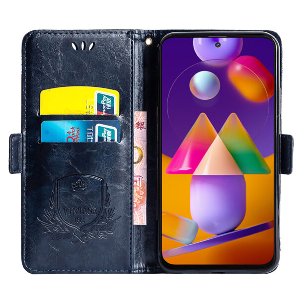Samsung Galaxy M Serie PU Ölwachsleder Galaxy M31s Handyhülle Einfach – Bild 6