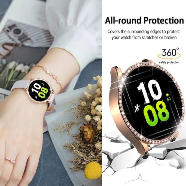Samsung Samsung Watch Serie Mode Galaxy Watch 5 (40mm) Schutzhülle für die Uhr Diamant PC – Bild 3