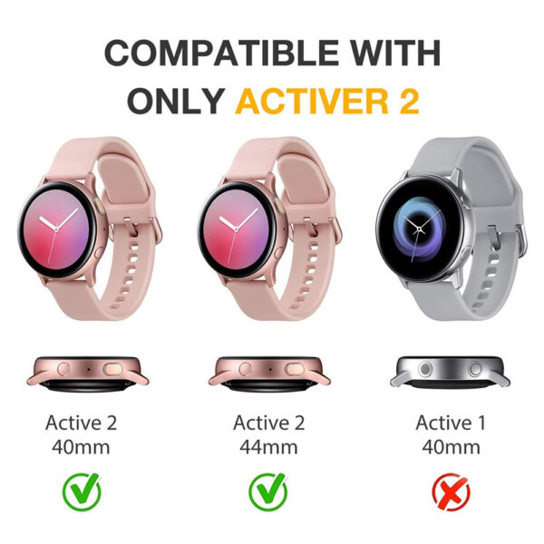 Samsung Samsung Watch Serie Galaxy Watch Active 2 (40mm) Schutzhülle für die Uhr PC Diamant Mode – Bild 4