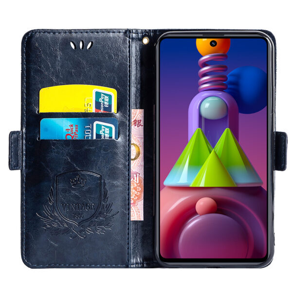 Samsung Galaxy M Serie PU Ölwachsleder Handyhülle Einfach Galaxy M51 – Bild 6