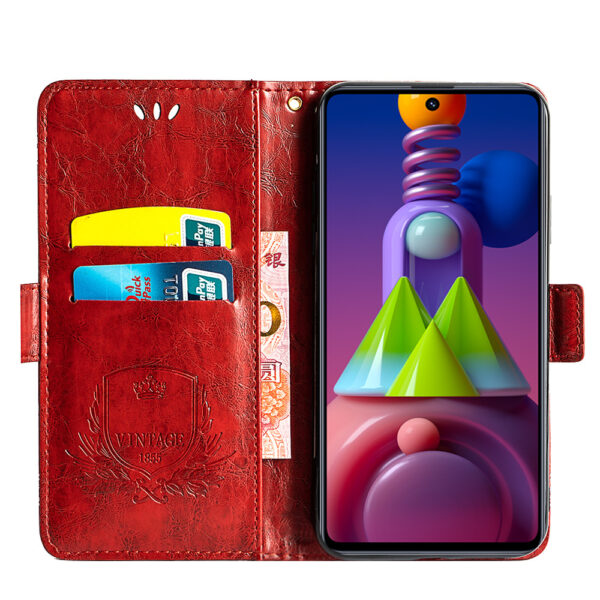 Samsung Galaxy M Serie PU Ölwachsleder Handyhülle Einfach Galaxy M51 – Bild 7