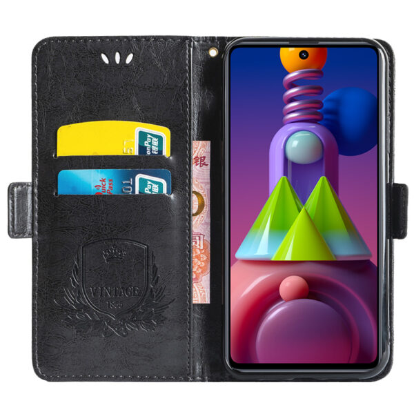 Samsung Galaxy M Serie PU Ölwachsleder Handyhülle Einfach Galaxy M51 – Bild 8