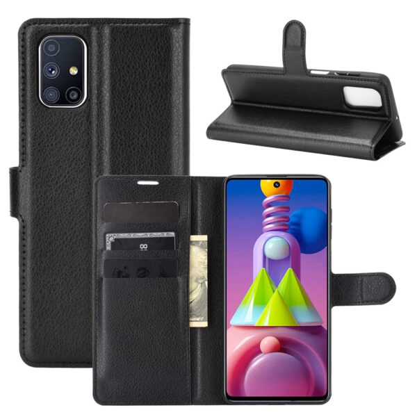 Samsung Galaxy M Serie Einfarbig PU Einfach Handyhülle Galaxy M51 – Bild 3