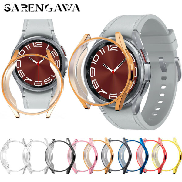 Samsung Samsung Watch Serie Galaxy Watch6 Classic 43MM Schutzhülle für die Uhr TPU Mode Einfarbig – Bild 2