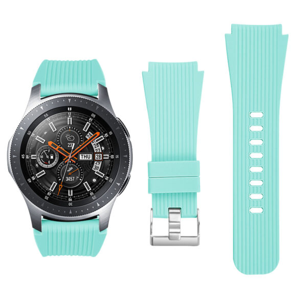 Samsung Samsung Watch Serie Mode Uhrenarmband Galaxy Watch (42mm) Einfarbig Silikon – Bild 6