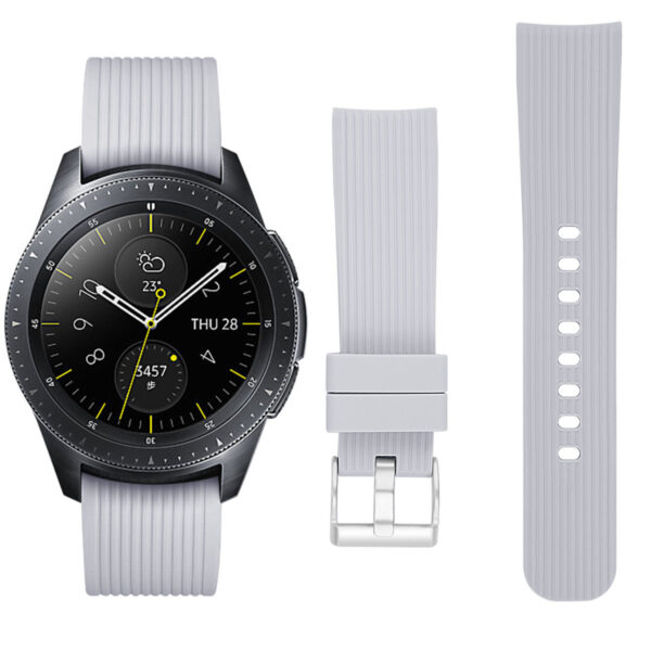Samsung Samsung Watch Serie Mode Uhrenarmband Galaxy Watch (42mm) Einfarbig Silikon – Bild 3