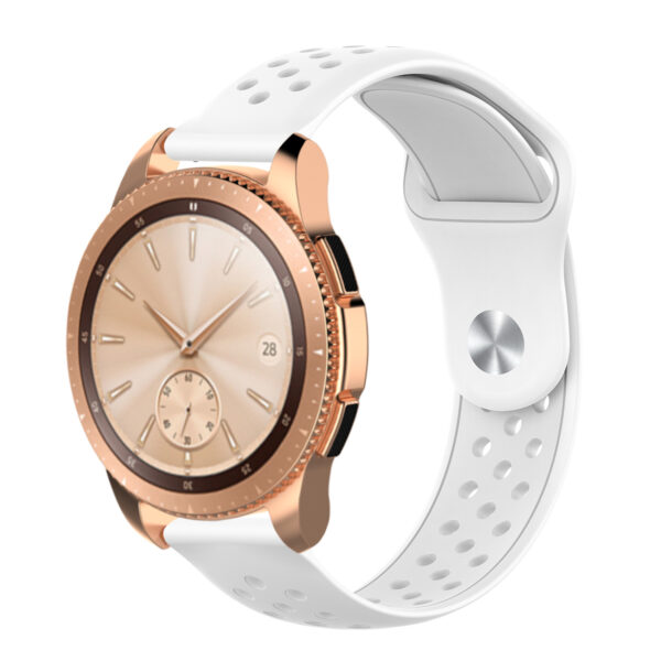 Samsung Samsung Watch Serie Einfarbig Silikon Galaxy Watch (42mm) Mode Uhrenarmband – Bild 5