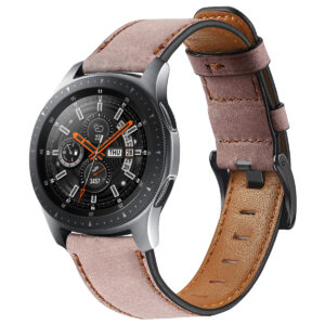 Samsung Samsung Watch Serie Uhrenarmband Mode Leder Einfarbig Galaxy Watch (46mm)