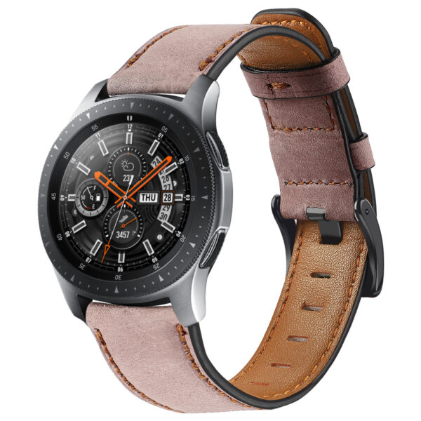 Samsung Samsung Watch Serie Uhrenarmband Mode Leder Einfarbig Galaxy Watch (46mm)
