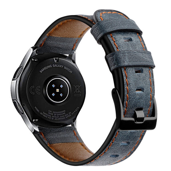 Samsung Samsung Watch Serie Uhrenarmband Mode Leder Einfarbig Galaxy Watch (46mm) – Bild 4
