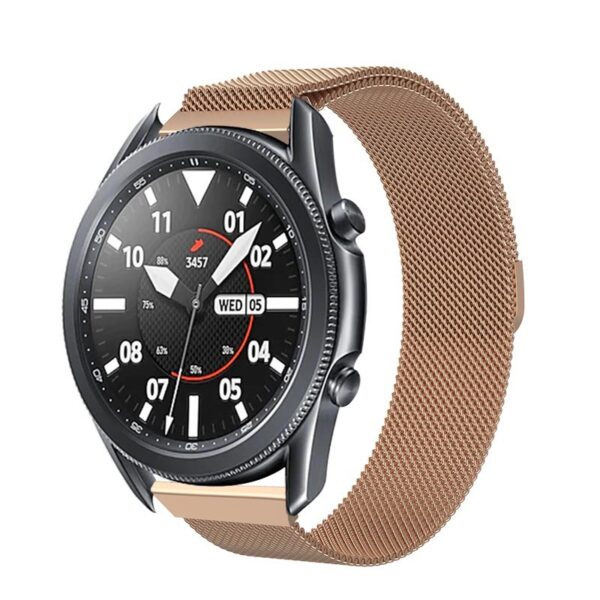 Samsung Samsung Watch Serie Einfarbig Mode Uhrenarmband Metall Galaxy Watch 3 (41mm) – Bild 2