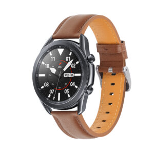 Samsung Samsung Watch Serie Leder Uhrenarmband Galaxy Watch 3 (45mm) Einfarbig Mode