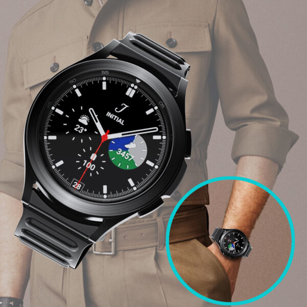 Samsung Samsung Watch Serie Uhrenarmband TPU Einfarbig Galaxy Watch 4 Classic (42mm) Mode – Bild 13