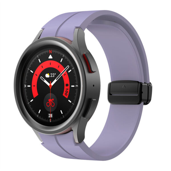 Samsung Samsung Watch Serie Uhrenarmband Silikon Einfarbig Mode Galaxy Watch 5 Pro(45MM) – Bild 4
