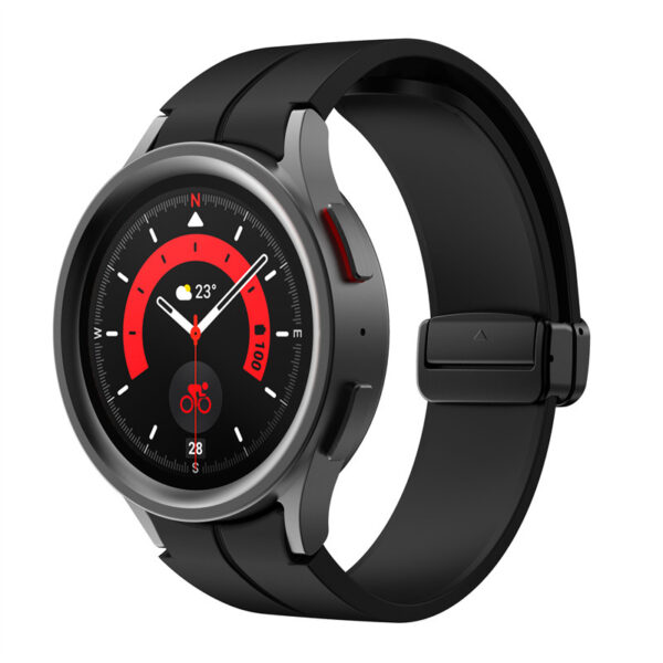 Samsung Samsung Watch Serie Uhrenarmband Silikon Einfarbig Mode Galaxy Watch 5 Pro(45MM) – Bild 5